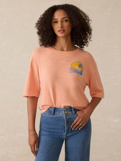 Sunwashed Slub Vintage Tee - Canyon Sunset