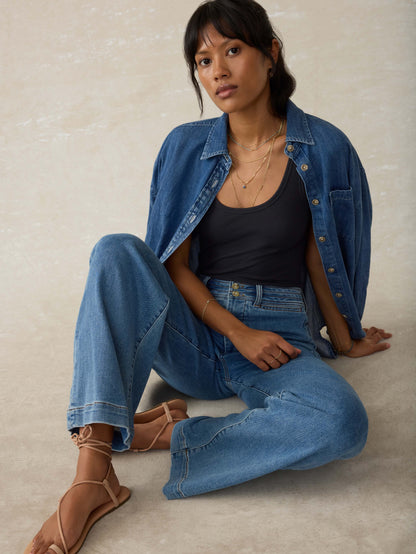 Featherweight Freestyle Tank - Washed Black