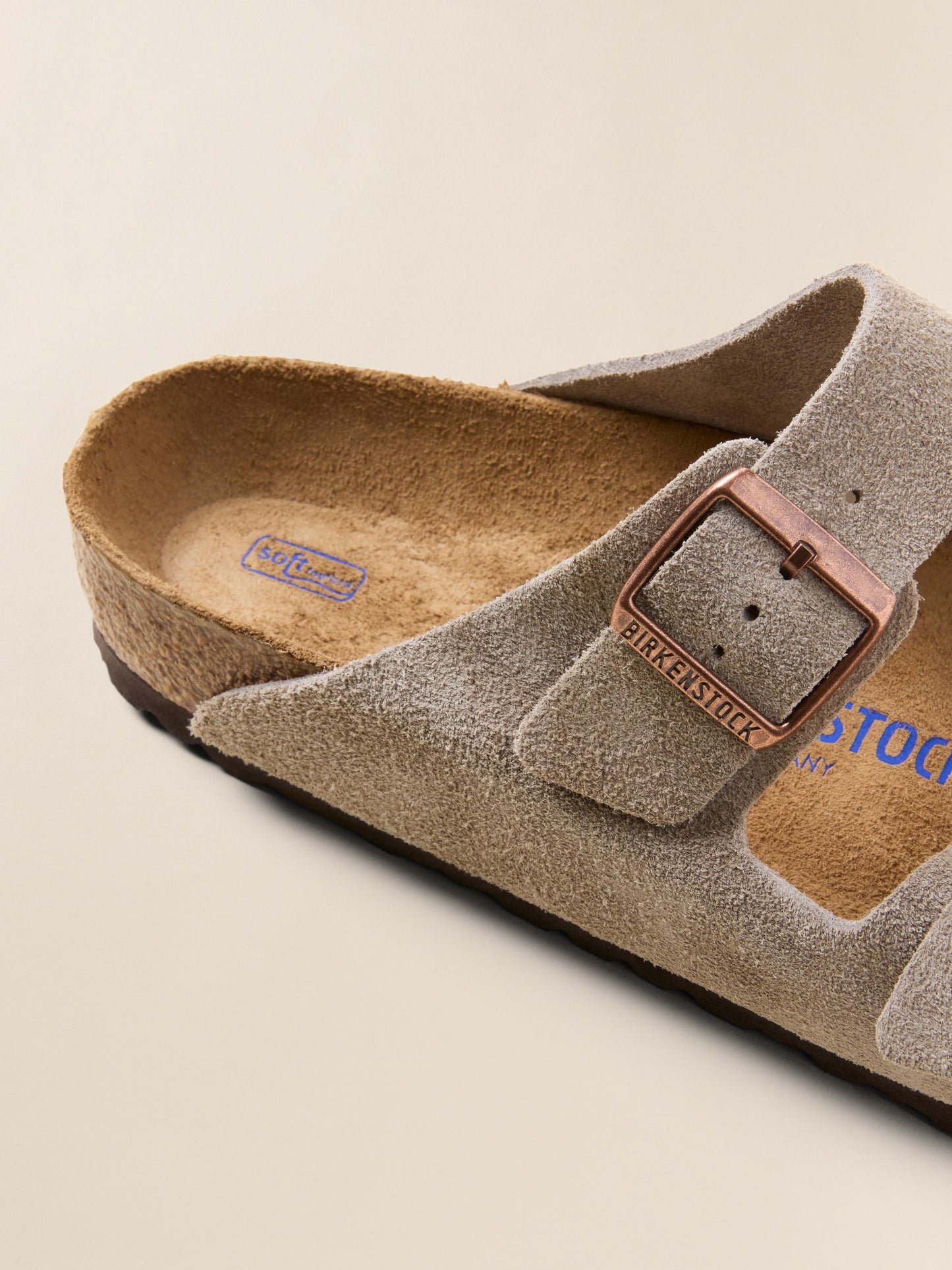 Men's Birkenstock Boston Clog Soft Footbed - Taupe