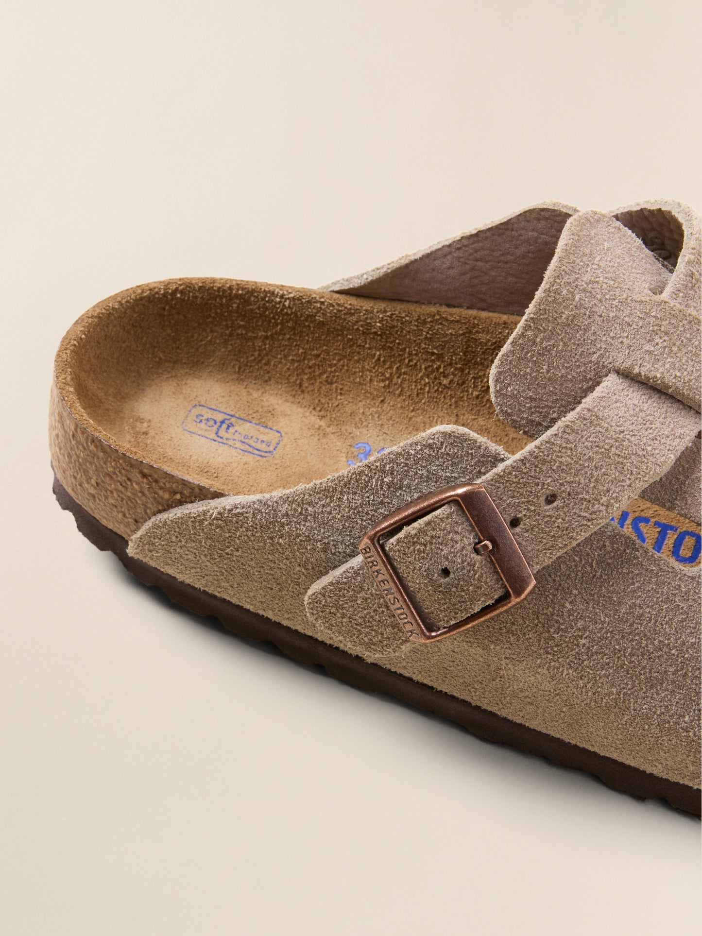 Women's Birkenstock Boston Clog Soft Footbed - Taupe