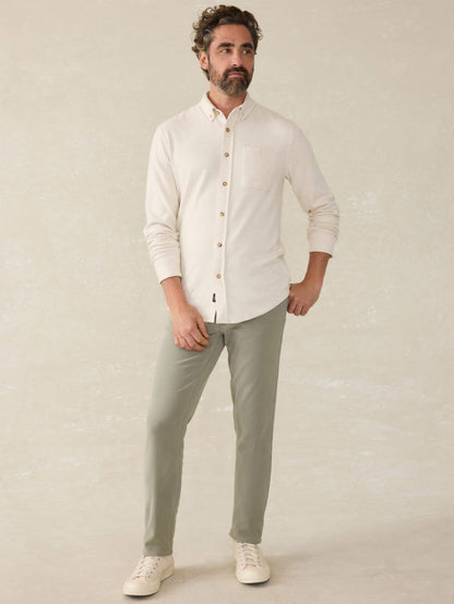 Stretch Terry 5-Pocket Athletic Fit Pant - Faded Olive