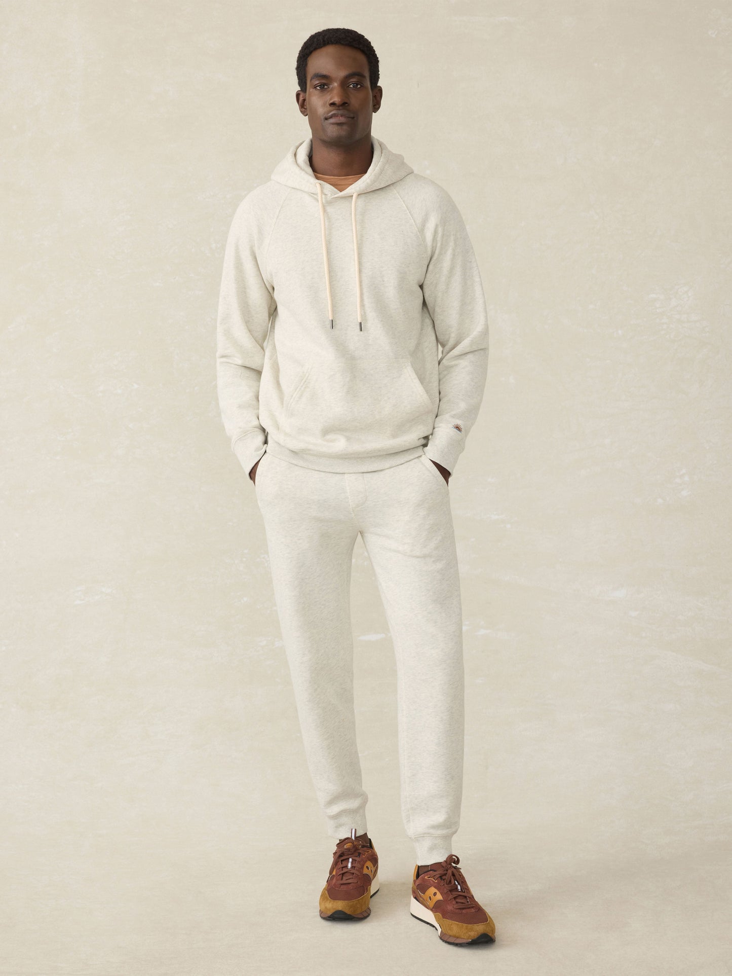 High Standard Fleece Hoodie - Antique Ivory Heather