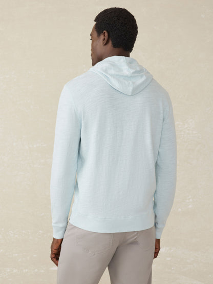 Sunwashed Midweight Organic Hoodie - Sky Surf Stripe