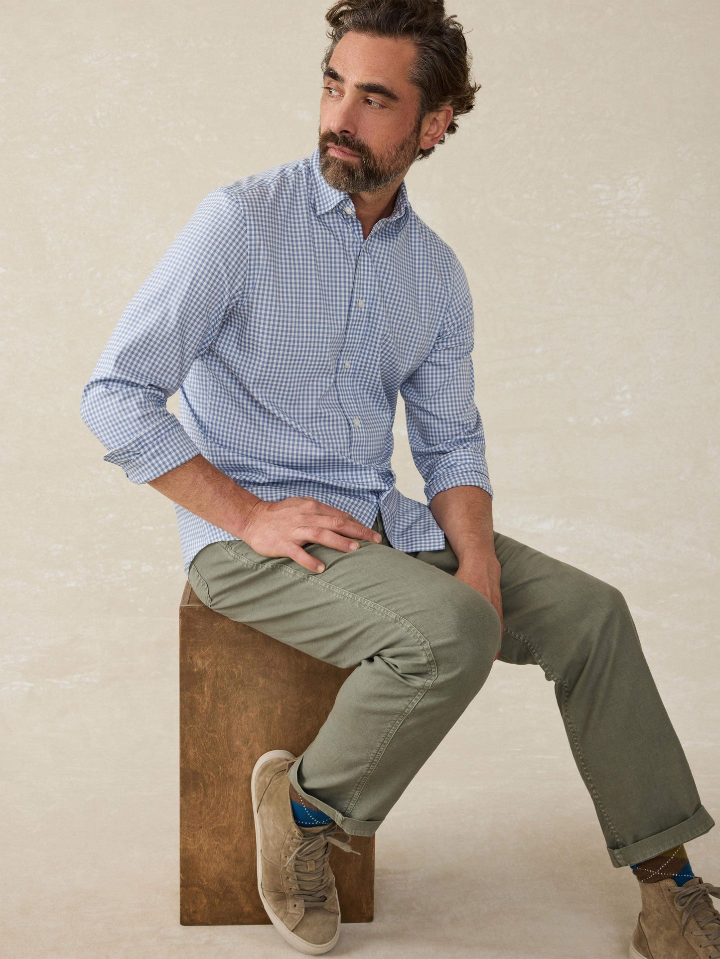 Movement™ Shirt (Tall) - Light Blue Gingham