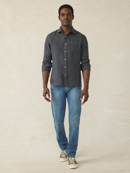 Laguna Linen Shirt - Washed Black