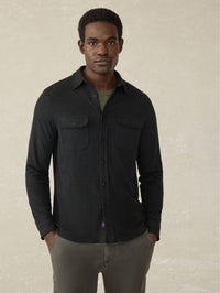 HEATHERED BLACK TWILL