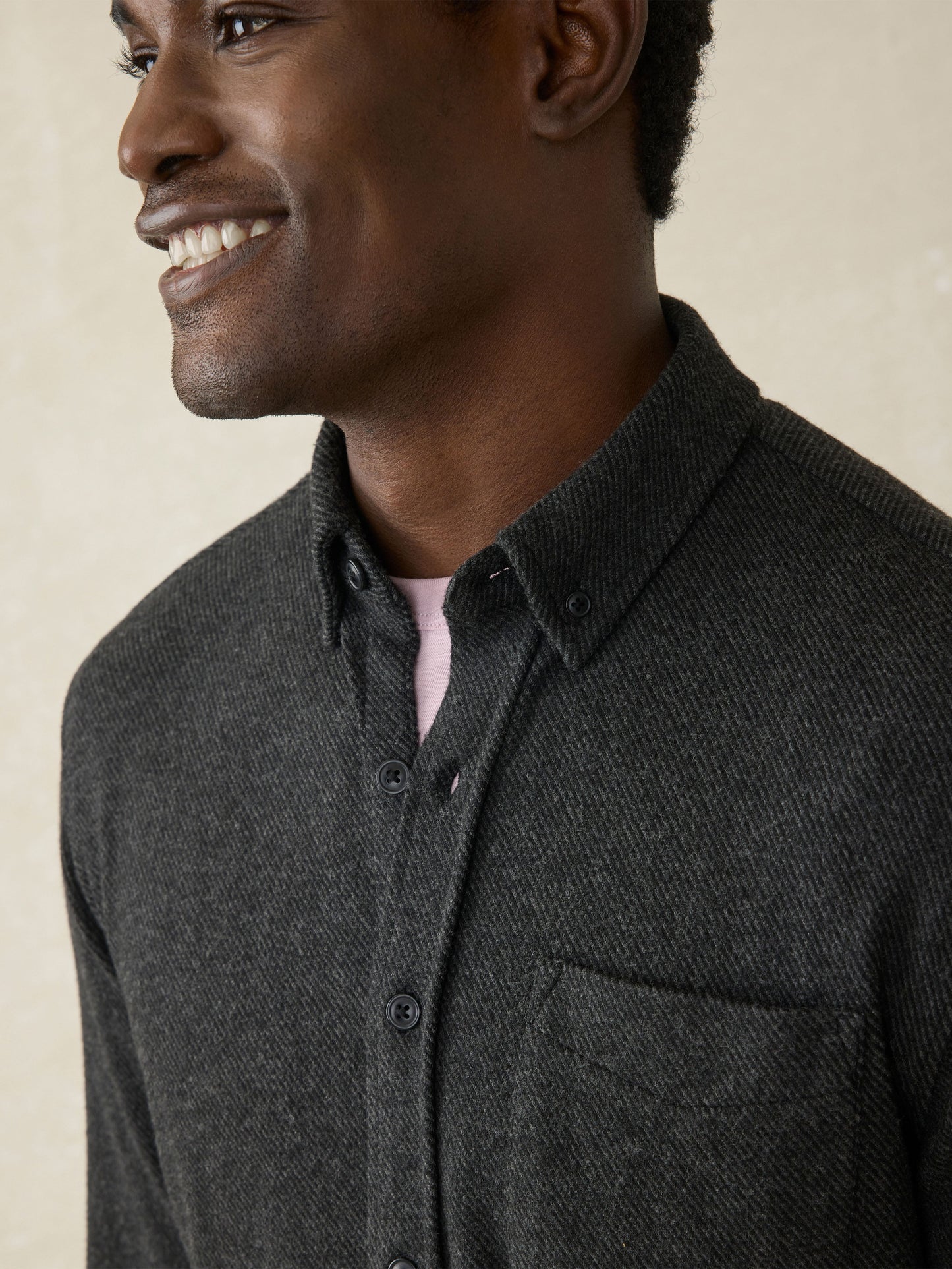 Legend™ Sweater Shirt (Single Pocket) - Heathered Black Twill