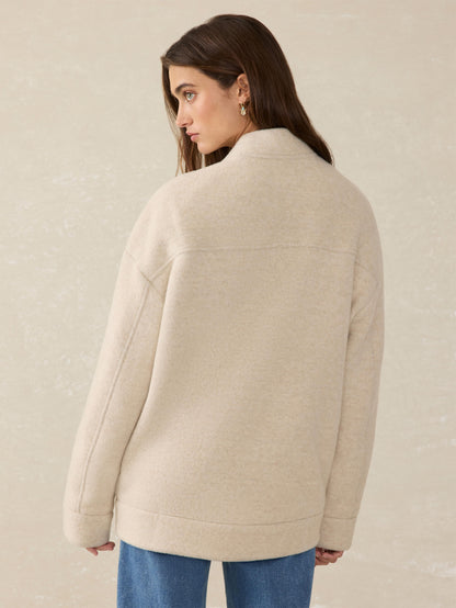 Pacific Knit Jacket - Oat Melange