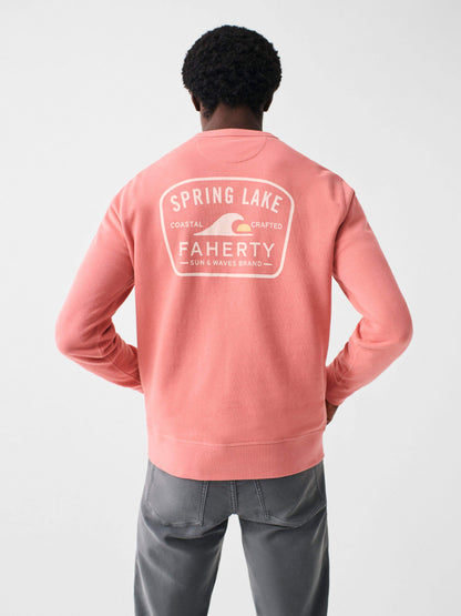 Spl Ls Terry Crewneck - Faded Flag
