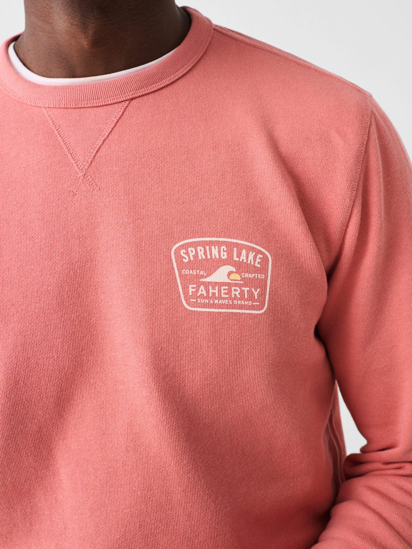 Spl Ls Terry Crewneck - Faded Flag