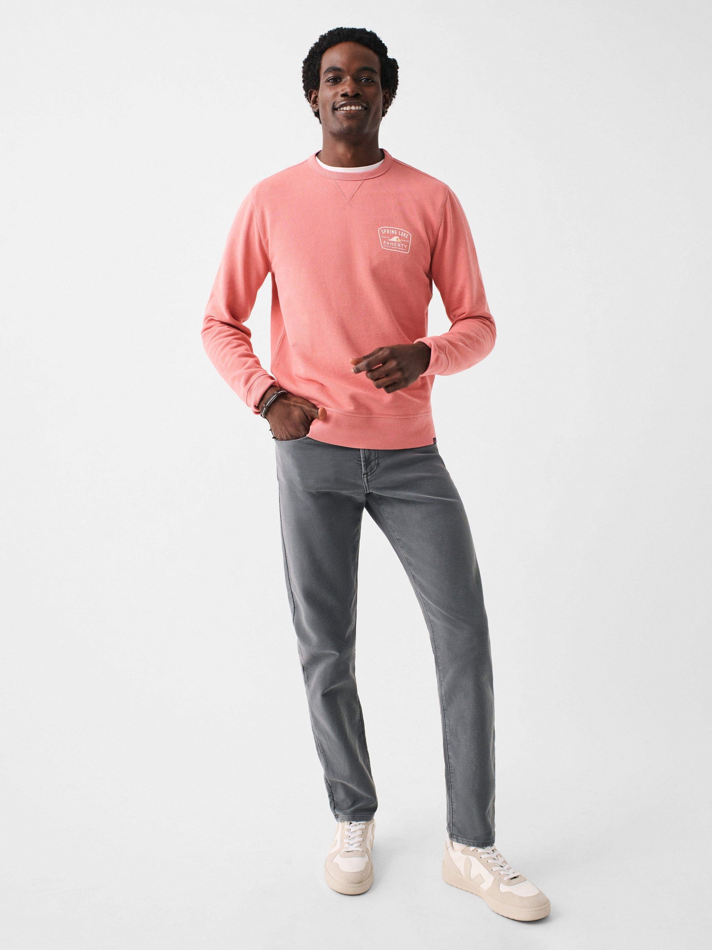 Spl Ls Terry Crewneck - Faded Flag