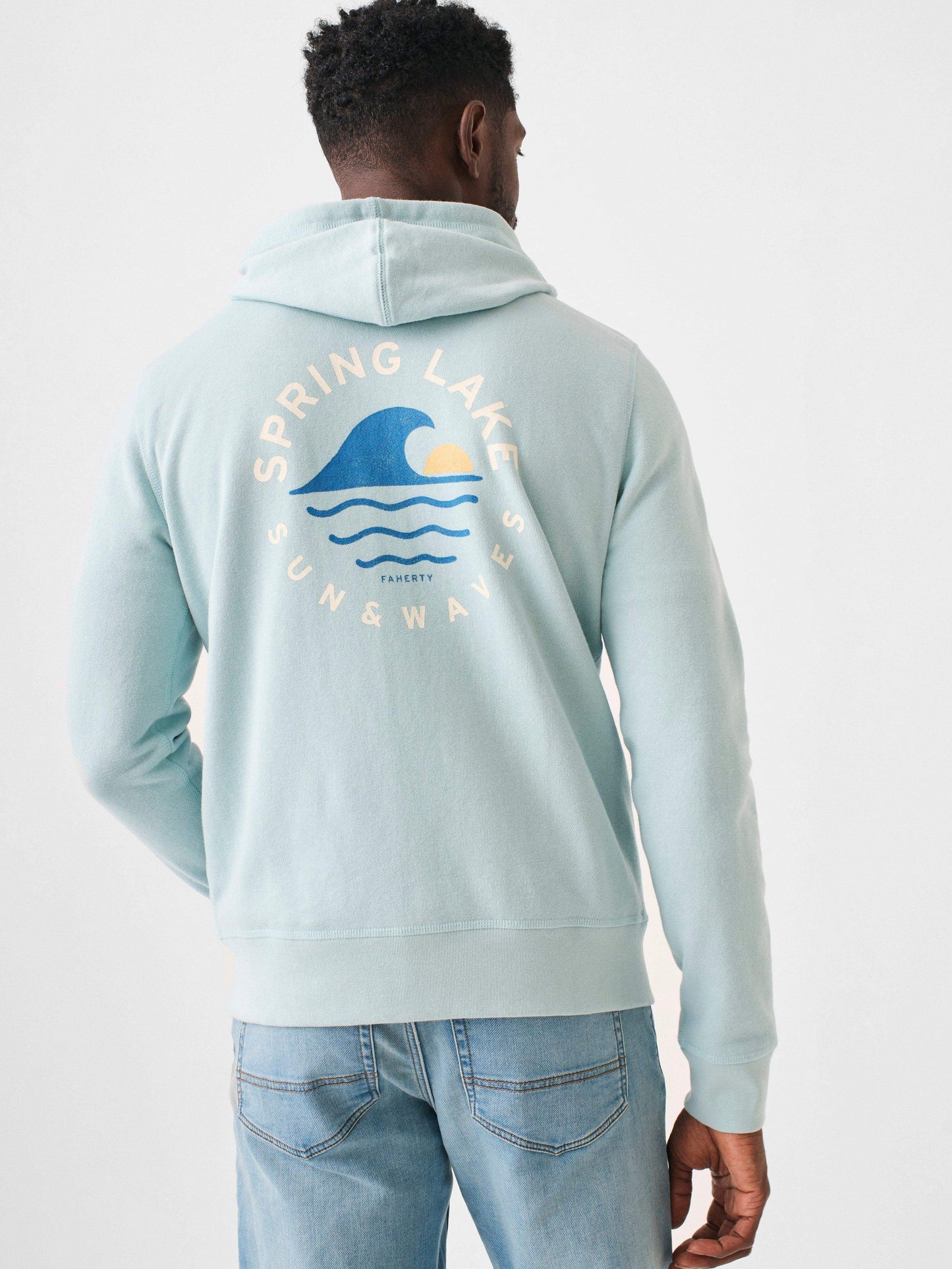 Spl Ls Terry Zip Hoodie - Seafoam