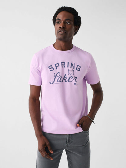 Spring Lake Short-Sleeve Crew Lakers T-Shirt - Faded Lilac