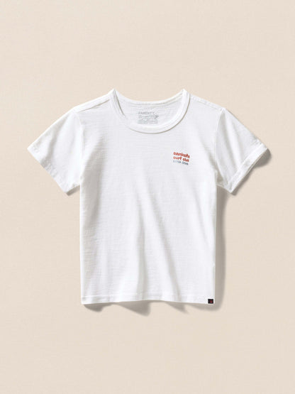 Kids Surf Ghana Short-Sleeve Flag Graphic Tee - White