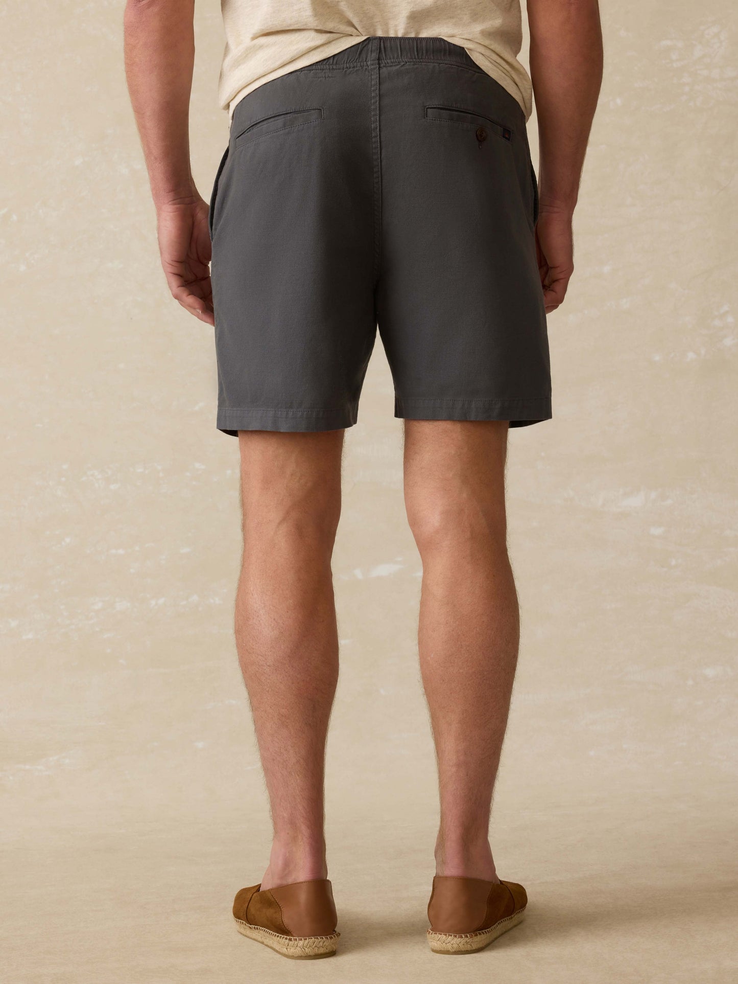 Essential Drawstring Short - Graphite Tide