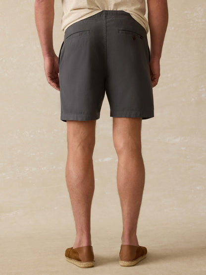Essential Drawstring Short - Graphite Tide