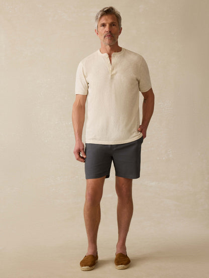 Essential Drawstring Short - Graphite Tide