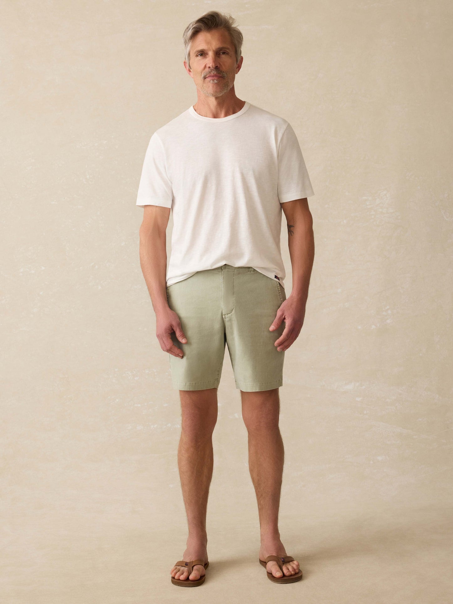 Tradewinds Linen Blend Short - Sage Mist