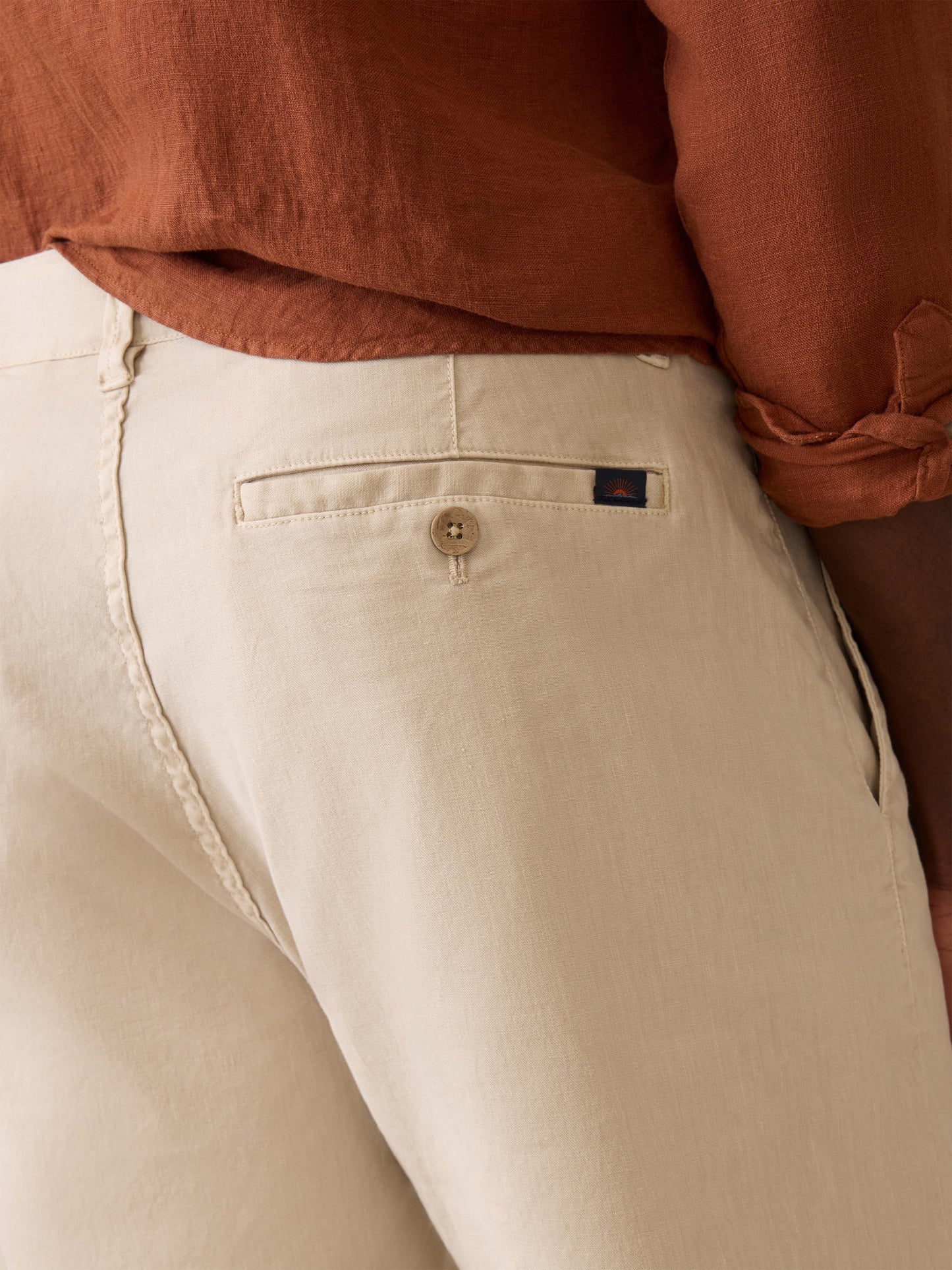 Tradewinds Linen Blend Short - Stone