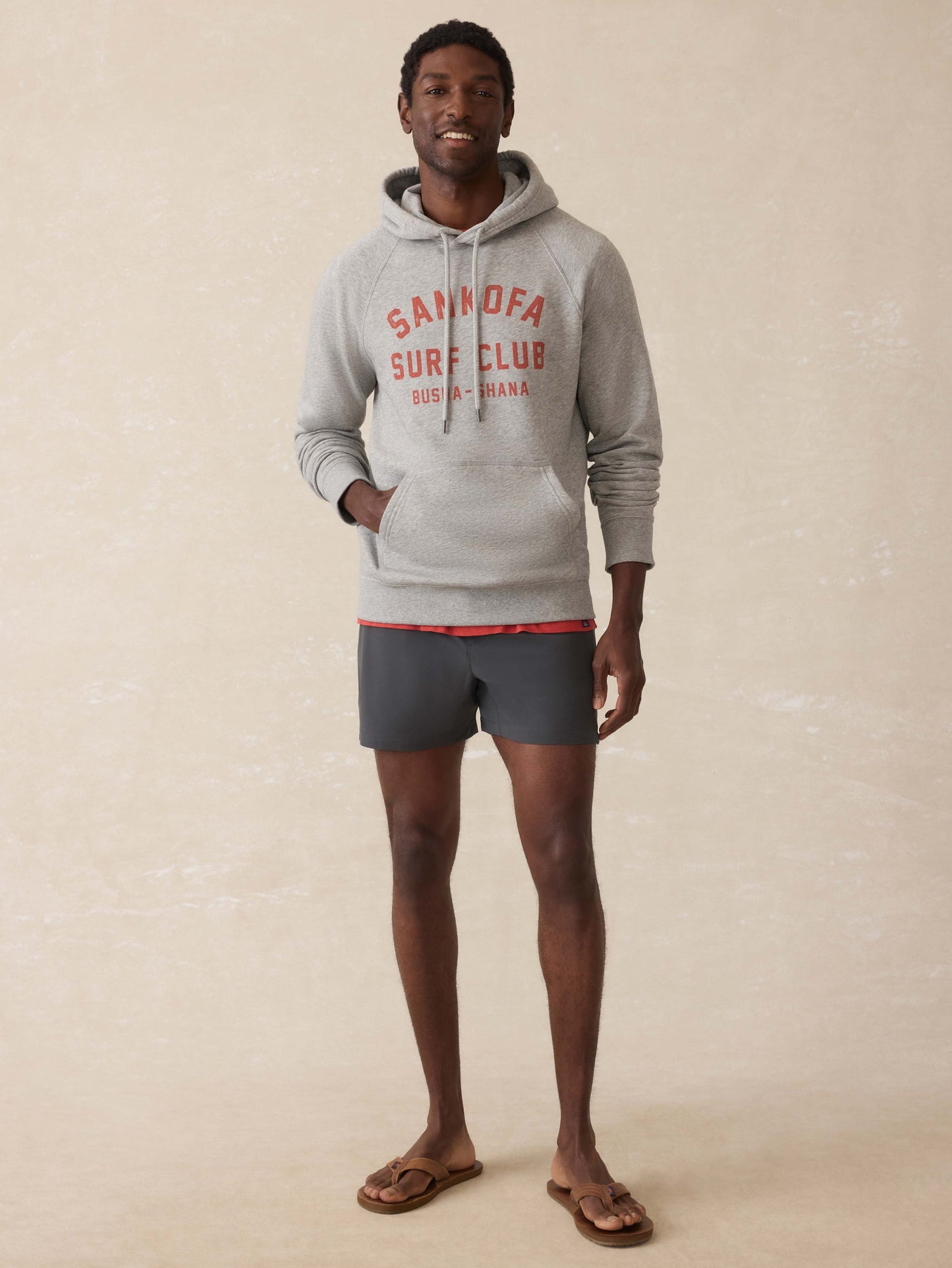 Surf Ghana High Standard Fleece Hoodie - Silver Ash Heather