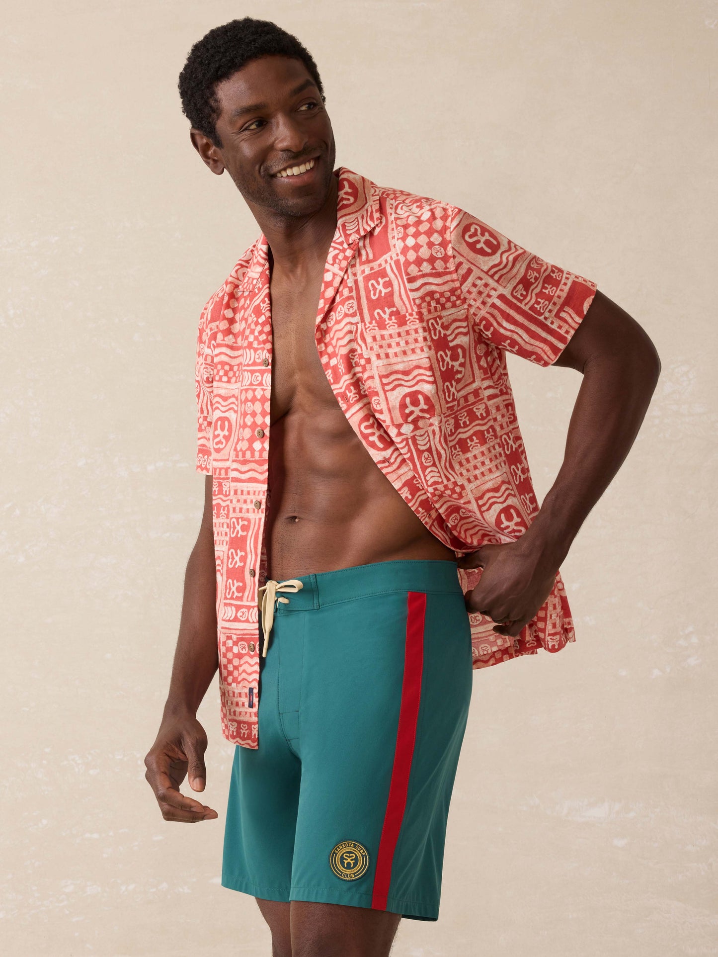 Surf Ghana Boardshort - Agona Green