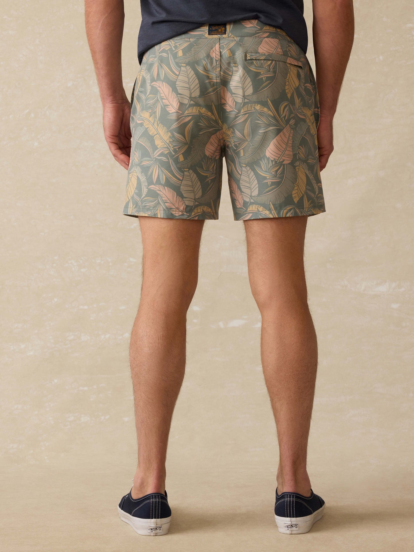 Biarritz Boardshort - Valley Sunwashed Leaves