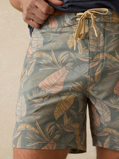 Biarritz Boardshort - Valley Sunwashed Leaves