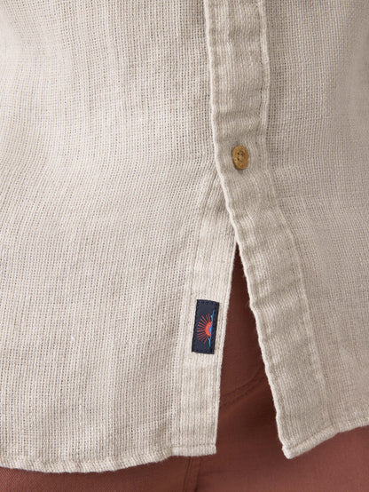 Short-Sleeve Palma Linen Shirt - Natural