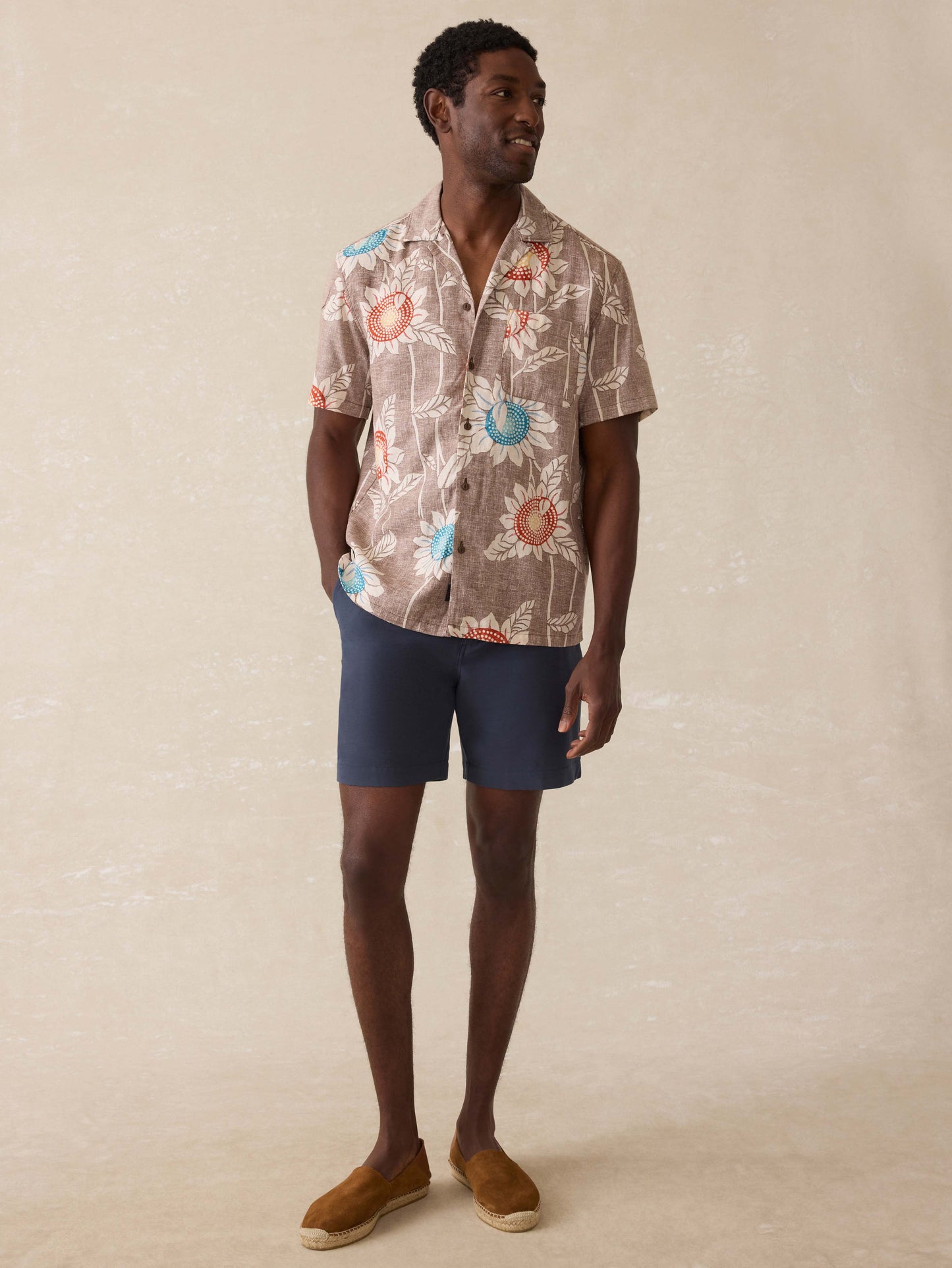 Short Sleeve Breeze Camp Shirt - Sunseeker Blossom