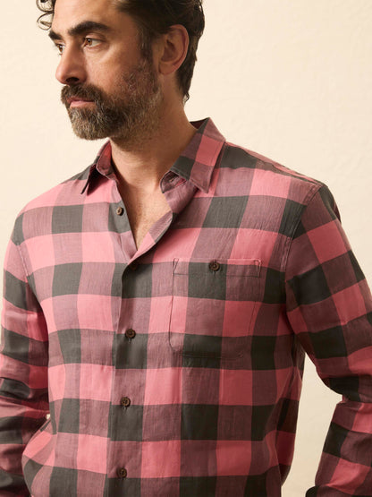 Long-Sleeve Breeze Shirt - Charcoal Red Buffalo