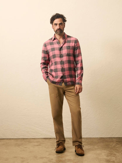 Long-Sleeve Breeze Shirt - Charcoal Red Buffalo