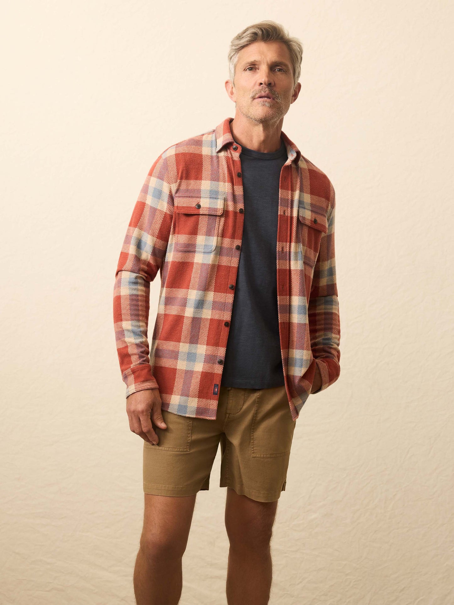 Legend™ Sweater Shirt (Double Pocket) - Copper Falls Plaid