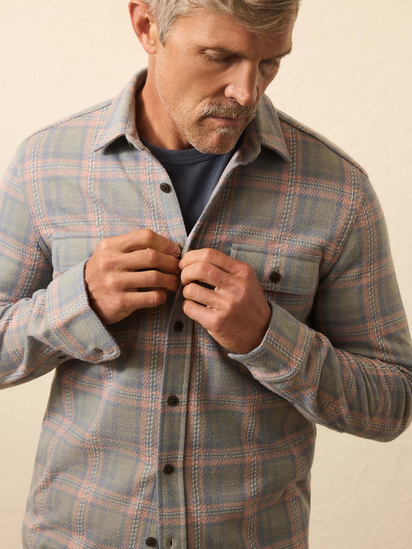 Legend™ Sweater Shirt (Double Pocket) - Forest Rose Plaid