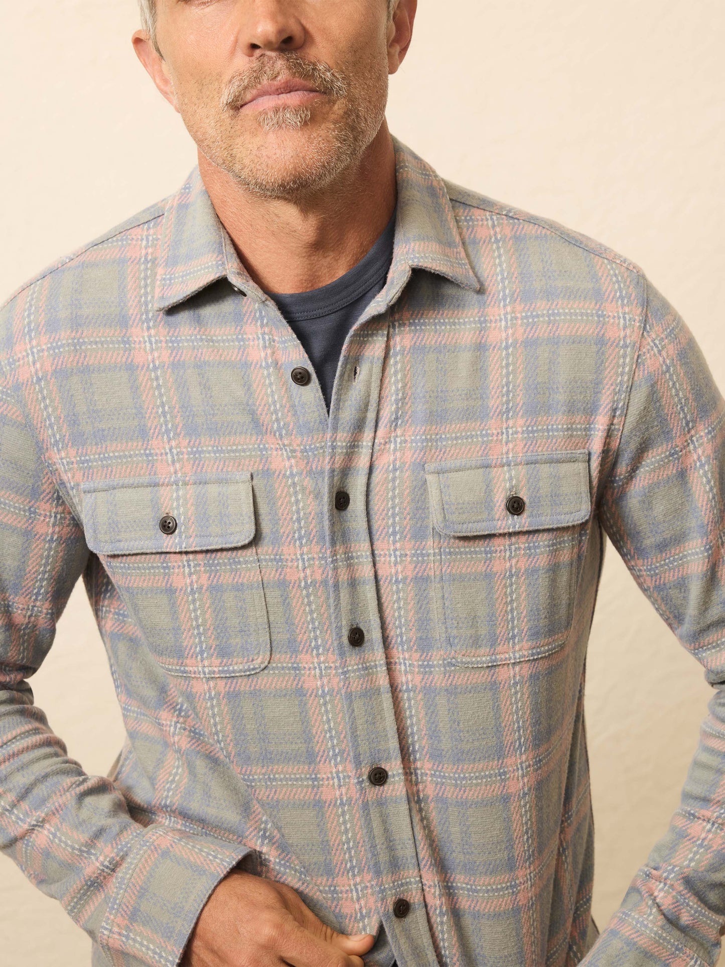 Legend™ Sweater Shirt (Double Pocket) - Forest Rose Plaid