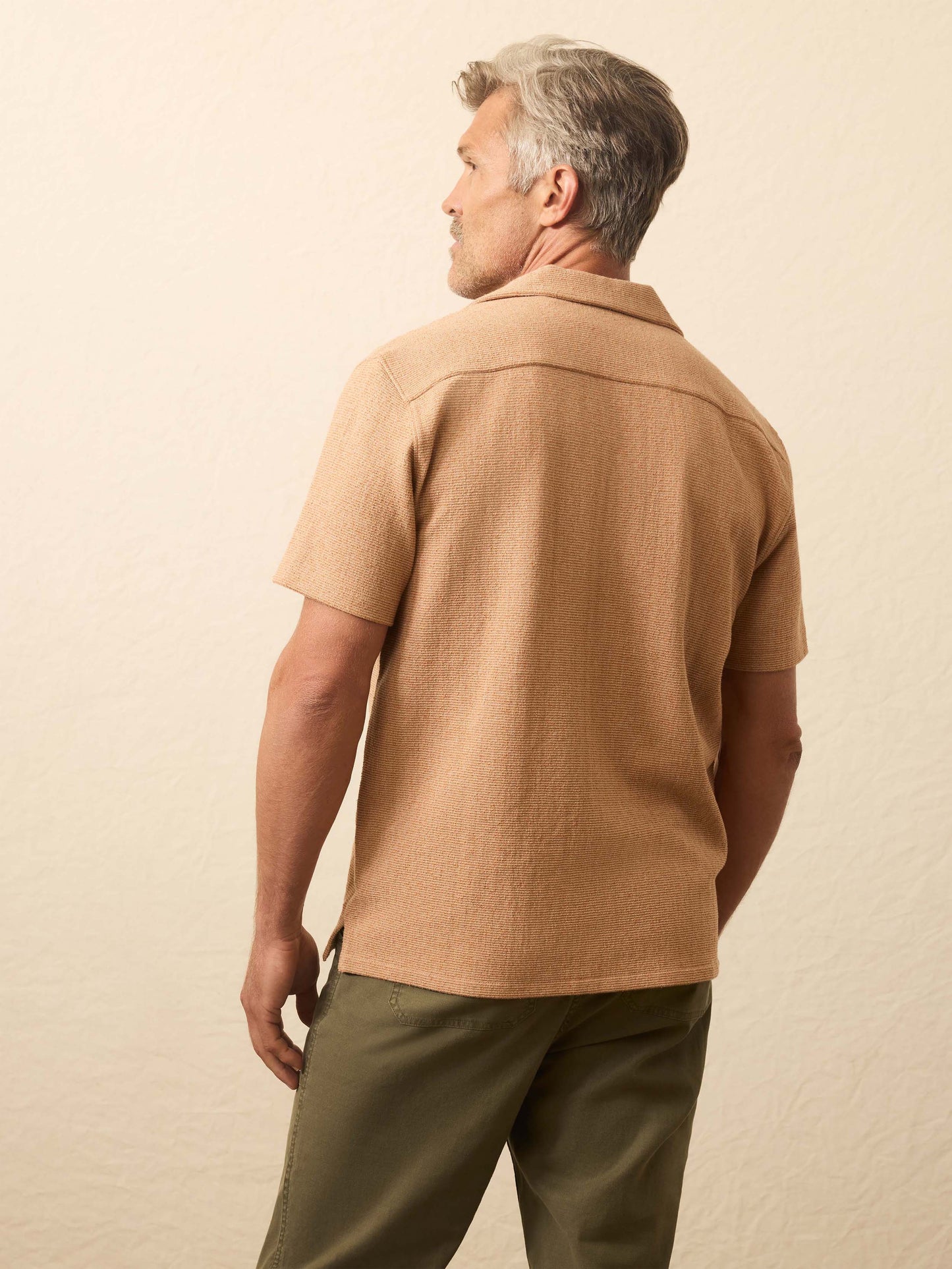 Short-Sleeve Oasis Shirt - Rust Orange