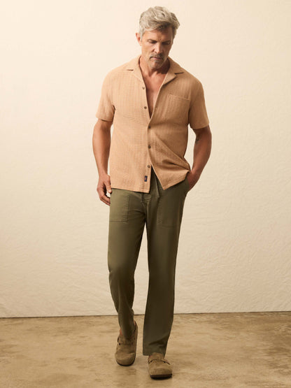 Short-Sleeve Oasis Shirt - Rust Orange