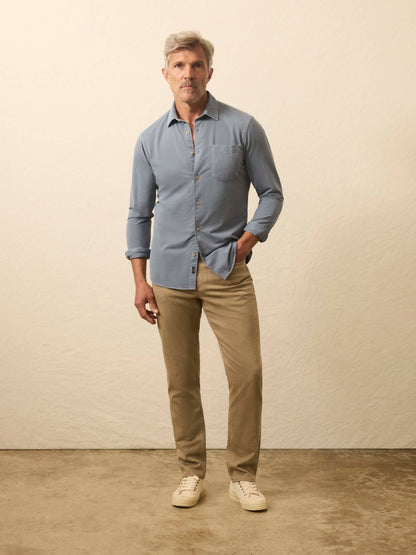 Long-Sleeve Costa Pique Shirt - Sea Cavern