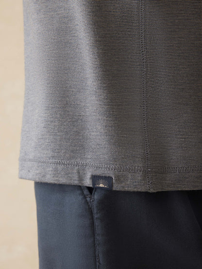 Movement™ Quarter Zip - Charcoal Stream Stripe