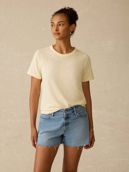 Sunwashed Essential Tee - Lemon Sorbet