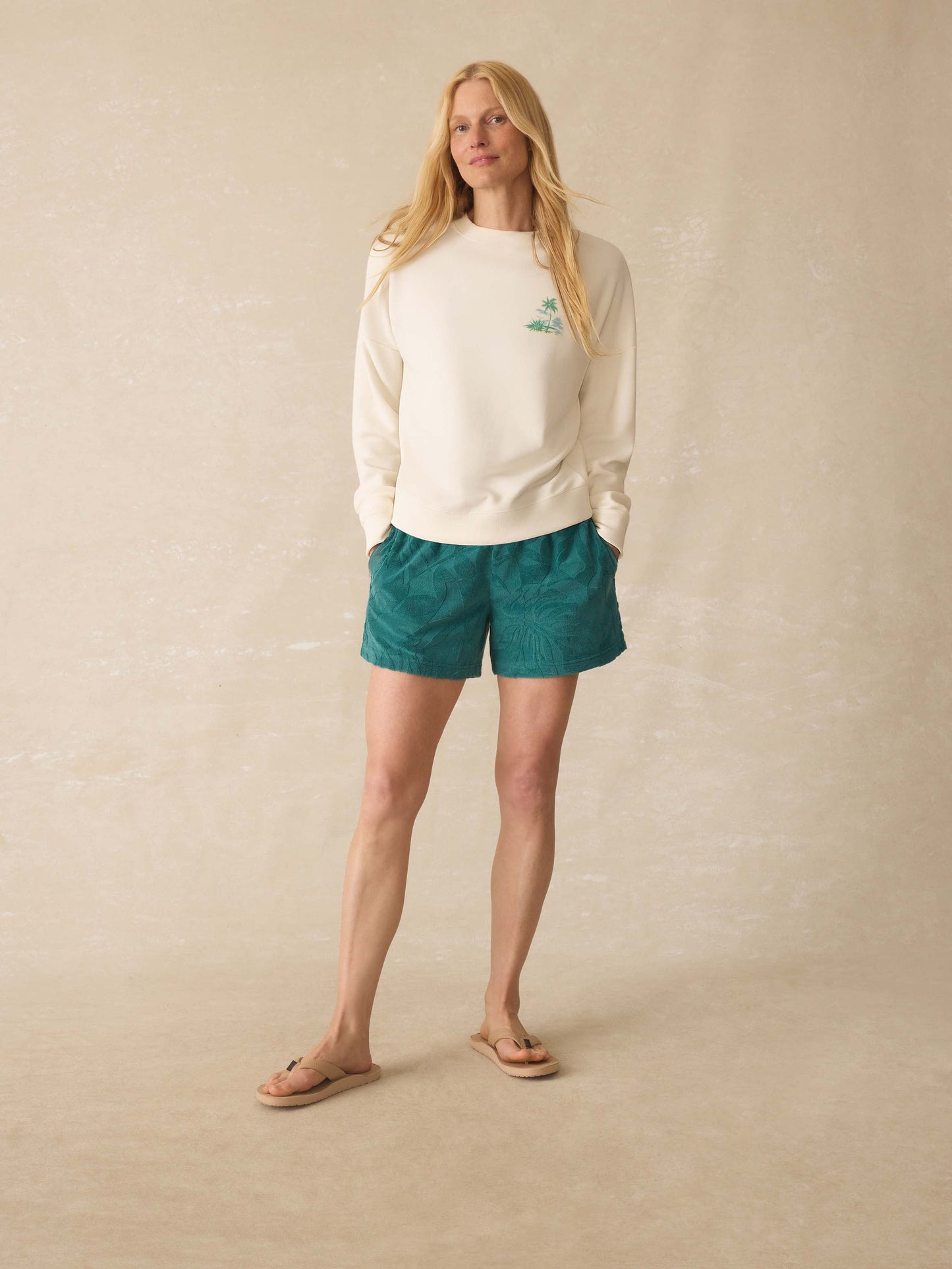 Cabana Towel Terry Crew - Palm Tropics